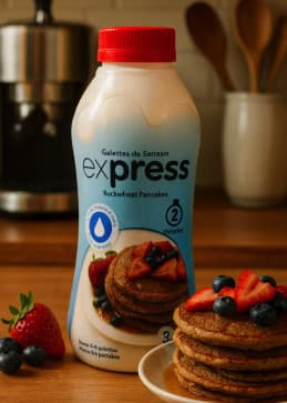 Galettes de sarrasin express en bouteille – Prêtes en 2 minutes !